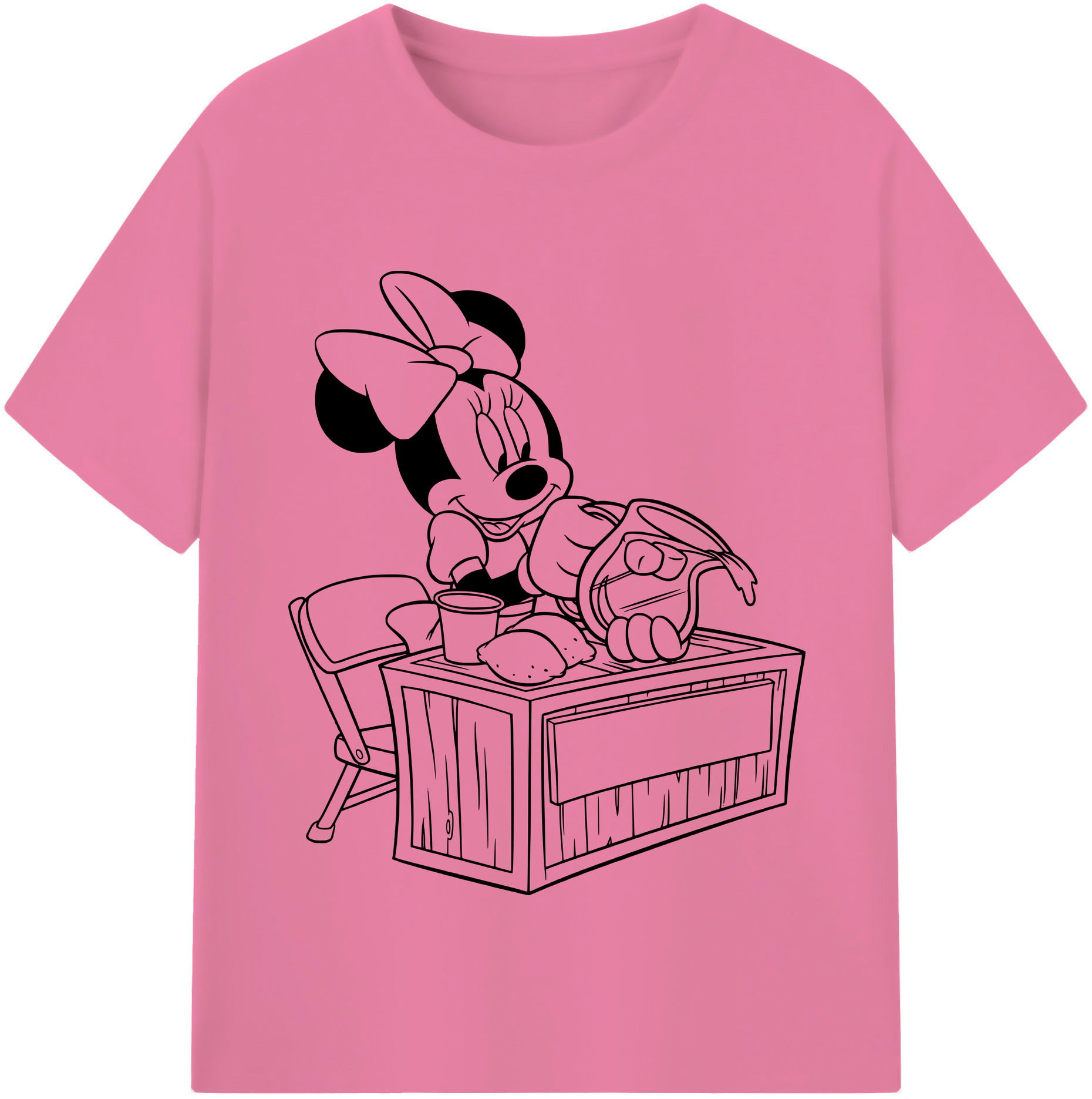 （画像用） ミッキーマウス Mickey Mouse 綿100％半袖Tシャツ（フロントプリント）